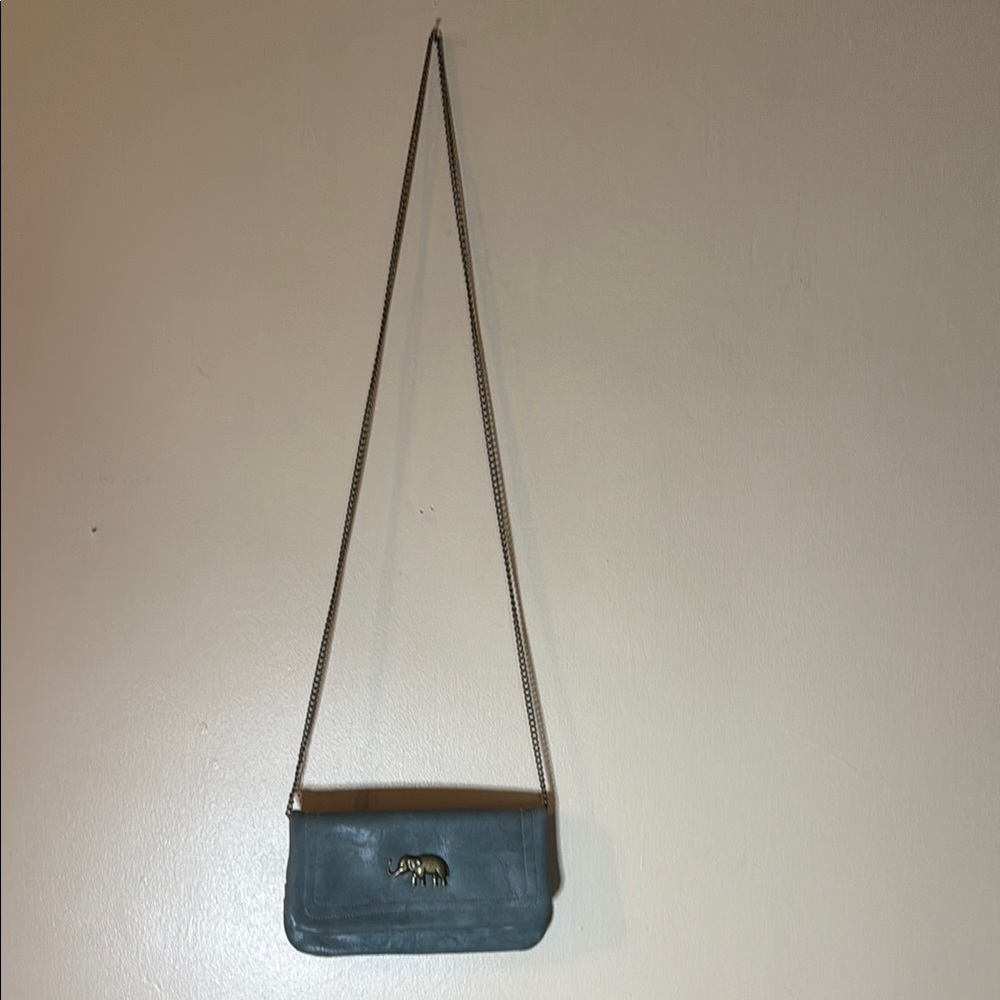 Elegant Green Leather Crossbody Bag